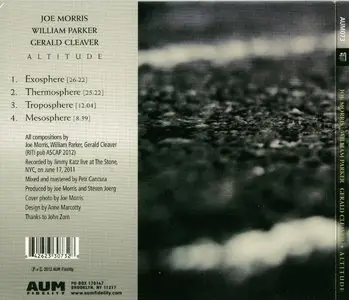 Joe Morris, William Parker, Gerald Cleaver - Altitude (2012) {Aum Fidelity}