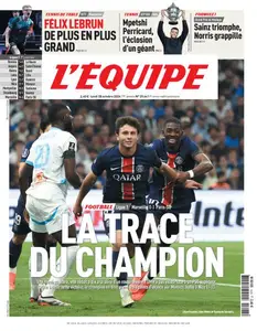 L’equipe du Lundi 28 Octobre 2024