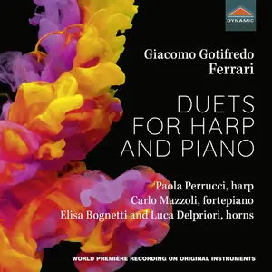 Paola Perrucci, Carlo Mazzoli, Elisa Bognetti, Luca Delpriori - Ferrari: Duets for Harp & Piano (2022) [Digital Download 24/96]