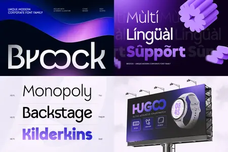 Broock - Unique Modern Corporate Font Family