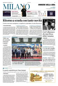 Corriere della Sera Milano - 11 Settembre 2024