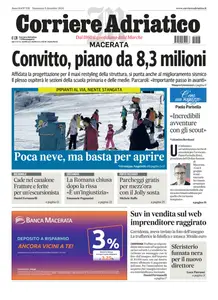 Corriere Adriatico Macerata - 8 Dicembre 2024